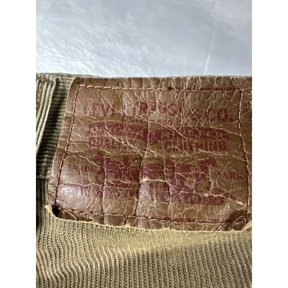 Levi 549 Low Loose Brown Corduroy 38x32 Baggy Skater Grunge Y2K